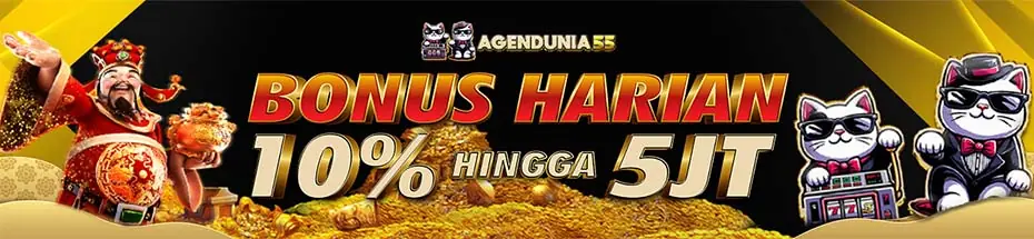 BONUS HARIAN 10% SLOT, LIVE CASINO & SPORTS
