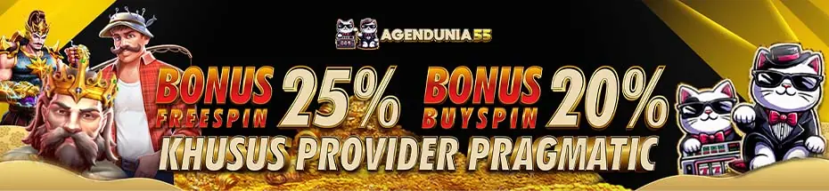 BONUS FREESPIN 25% & BUYSPIN 20% SLOT PRAGMATIC