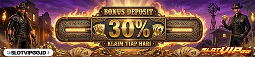 Bonus Deposit Harian 30% Setiap Hari Dari SlotVIPGG